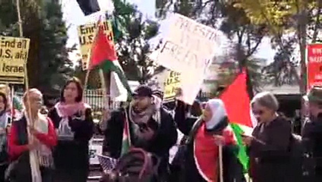 Protest in Washington against Israeli violations