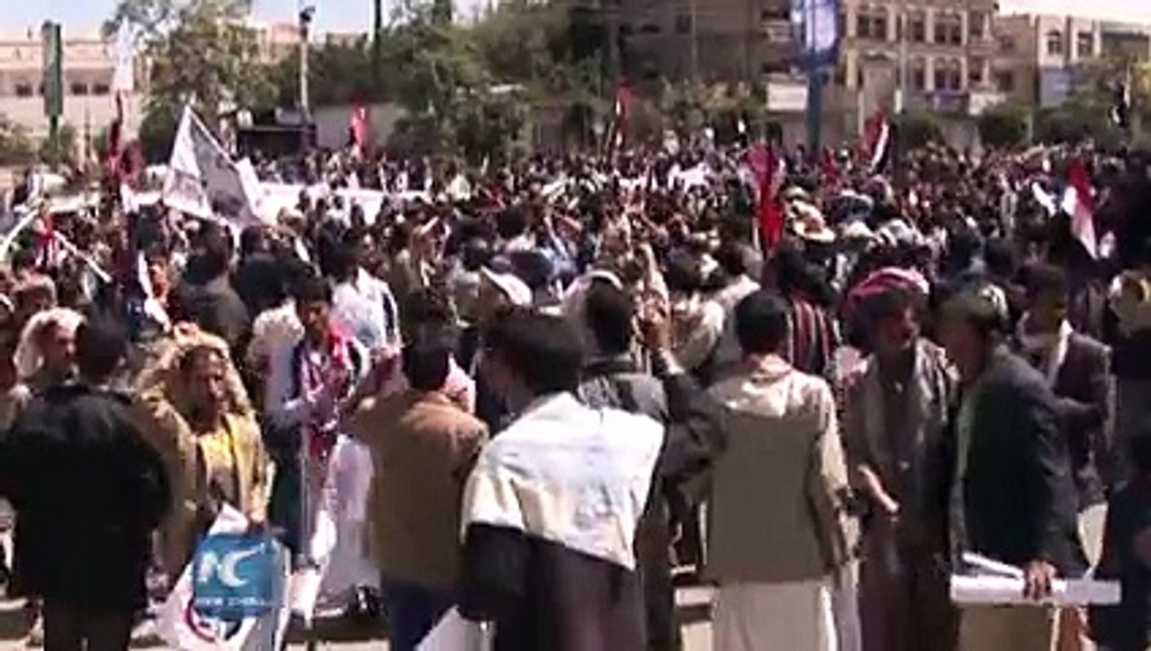 RAW- Yemenis rally to call for end of war