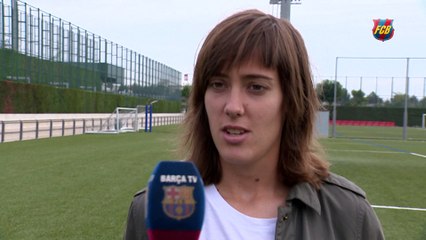FCB Femení: Marta Unzué: 'Jugar la vuelta en casa será una ventaja contra el Twente'