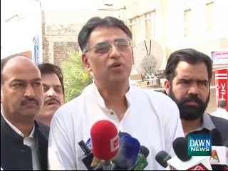 Asad Umar  Media Talk in Islamabad