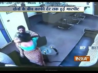 CCTV footage: Angry Jalandhar mom beats up school staff in India