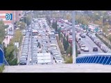 La lluvia y varios accidentes colapsan el tráfico en Madrid