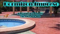 Hormigón Impreso Arganda del Rey Tel. 642403682