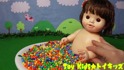 ぽぽちゃん おもちゃアニメ ミニオンズと一緒にお風呂！Minions Toy K