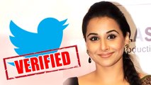 Vidya Balan's TWITTER Account Got Verified After 6 Years