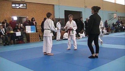 Noa Villefranque au Tournoi Régional Benjamin de Chateauponsac - Octobre 2015 - Quart de Finale