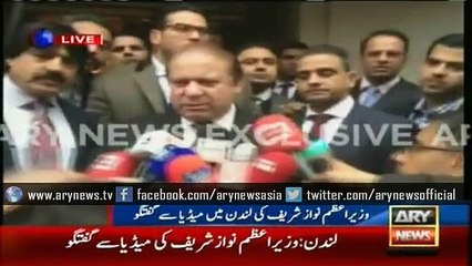 PM Nawaz Sharif Media Talk in London 19 October 2015