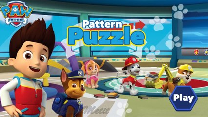 Paw Patrol Puzzle Pattern  Movie Game