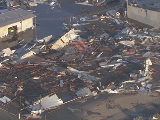 Air15 over extensive storm damage in Phoenix