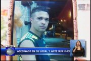Asesinado delante de sus pequeños hijos