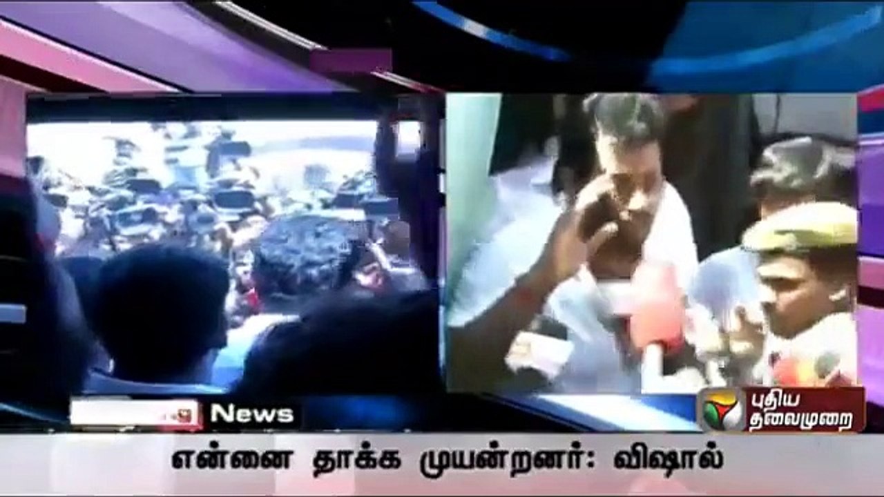 They tried to attack me, elections will continue_ Actor Vishal