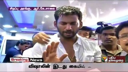 Elections will continue, says Actor Vishal after being attacked