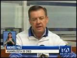 El asambleísta Andrés Páez le respondió al presidente Correa