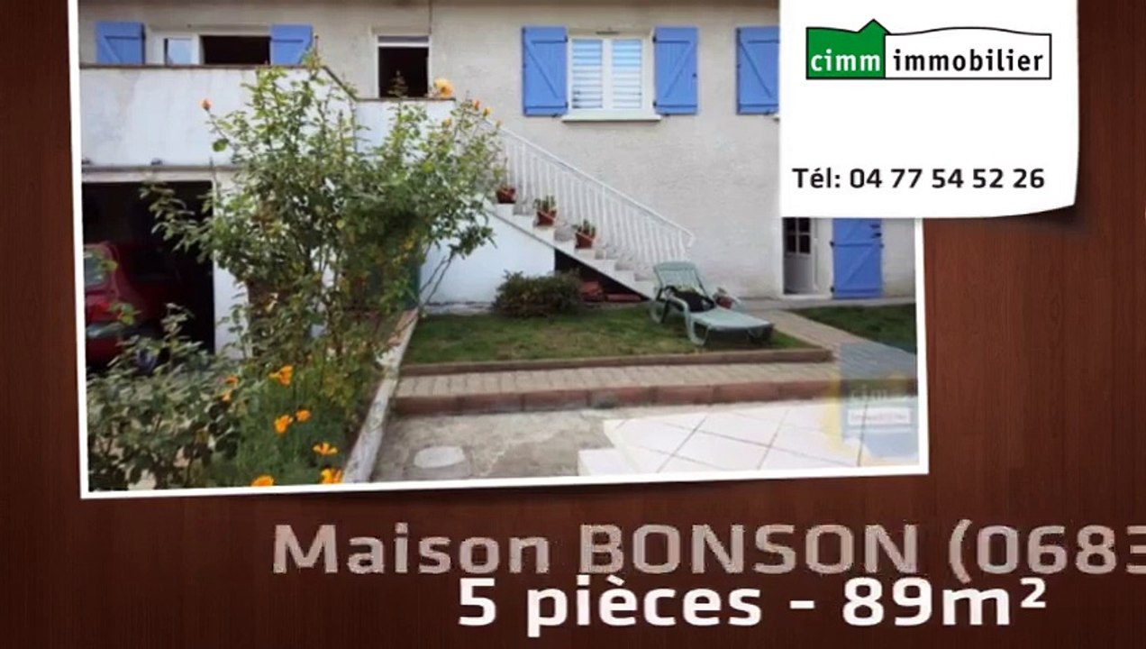 A vendre - maison/villa - BONSON (06830) - 5 pièces - 89m²