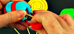 Play-Doh Lollipop Surprise Eggs Spongebob Squarepants Shopkins Smurfs Thor Monsters Inc FluffyJet [Full Episode]