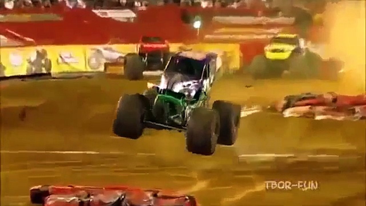 best monster truck stunts,monster truck front flip In The Video Clip Collection