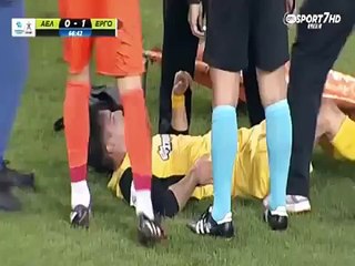 Sakatlanan futbolcuyu yerden yere vurmak bu olsa gerek