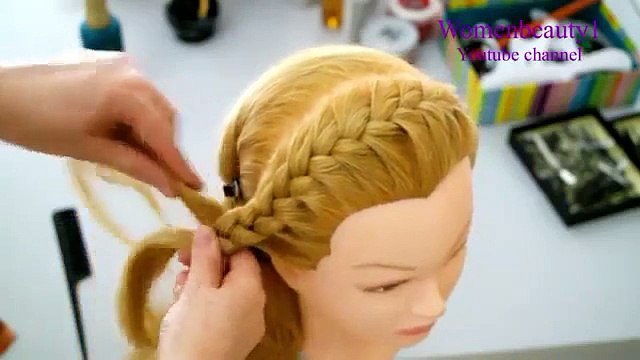 Hairstyles for long hair with braided flowers Updo hairstyles