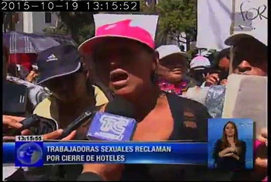 Incidentes y agresiones en protesta convocada por trabajadoras sexuales