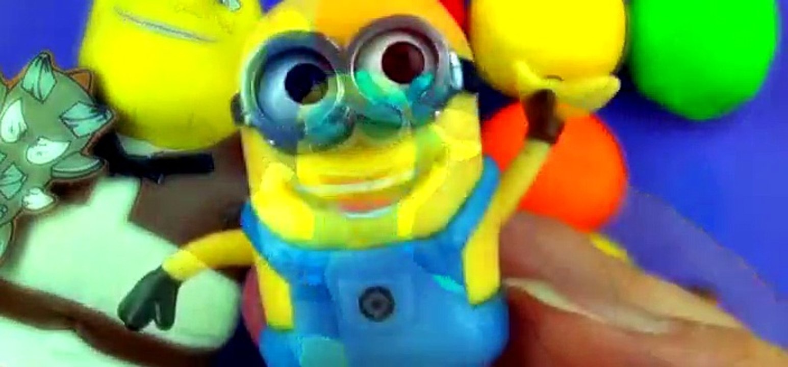 Play-Doh Shrek Surprise Egg Toys Thomas Tank Engine Cars 2 Transformers Minion Spongebob FluffyJet [Full Episode]