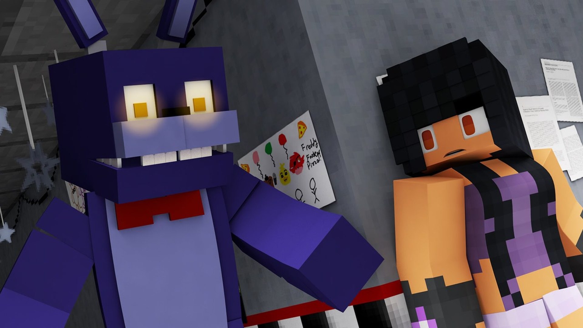 Five NIGHTS at FREDDY's in Minecraft! - video Dailymotion