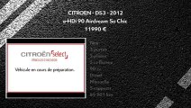 Annonce Occasion CITROëN DS3 e-HDi 90 Airdream So Chic 2012