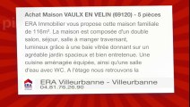 A vendre - Maison - VAULX EN VELIN (69120) - 5 pièces - 116m²