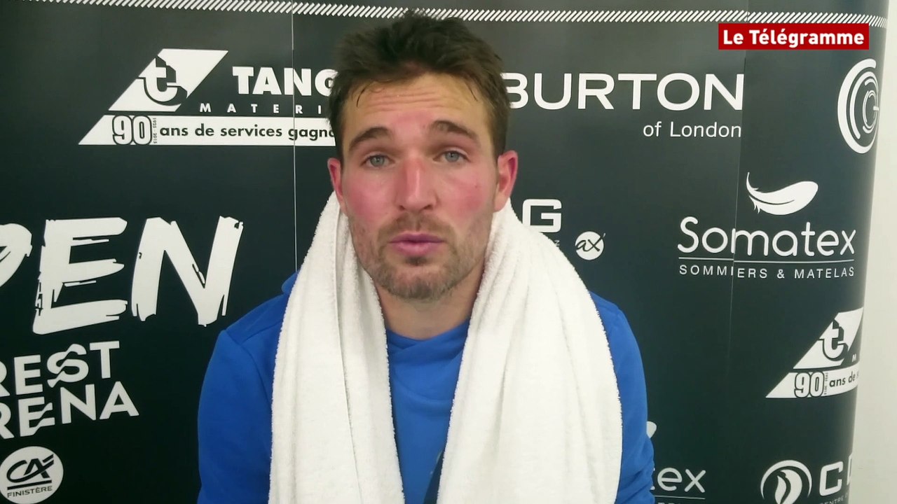 Open de Brest Arena. La réaction de Romain Jouan à l'issue de son match