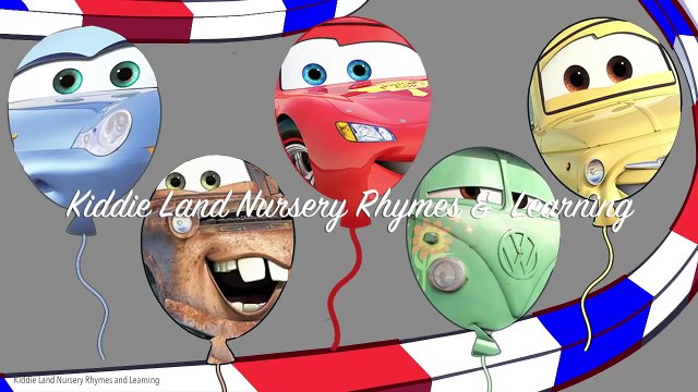 DISNEY PIXAR CARS Finger Family Balloons Daddy Finger Nursery Rhymes DISNEY CARS Finger Fa