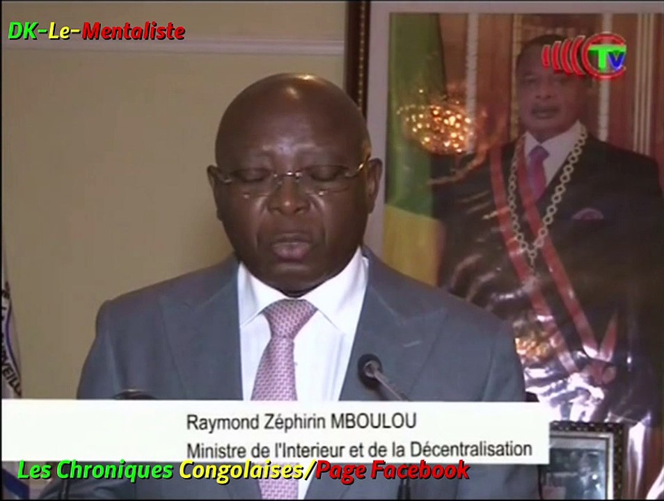 Adresse du ministre de l'intérieure et de la décentralisation a la population