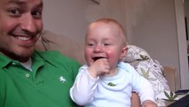 Baby Micah Laughing Hysterically at Daddys Burp Noises