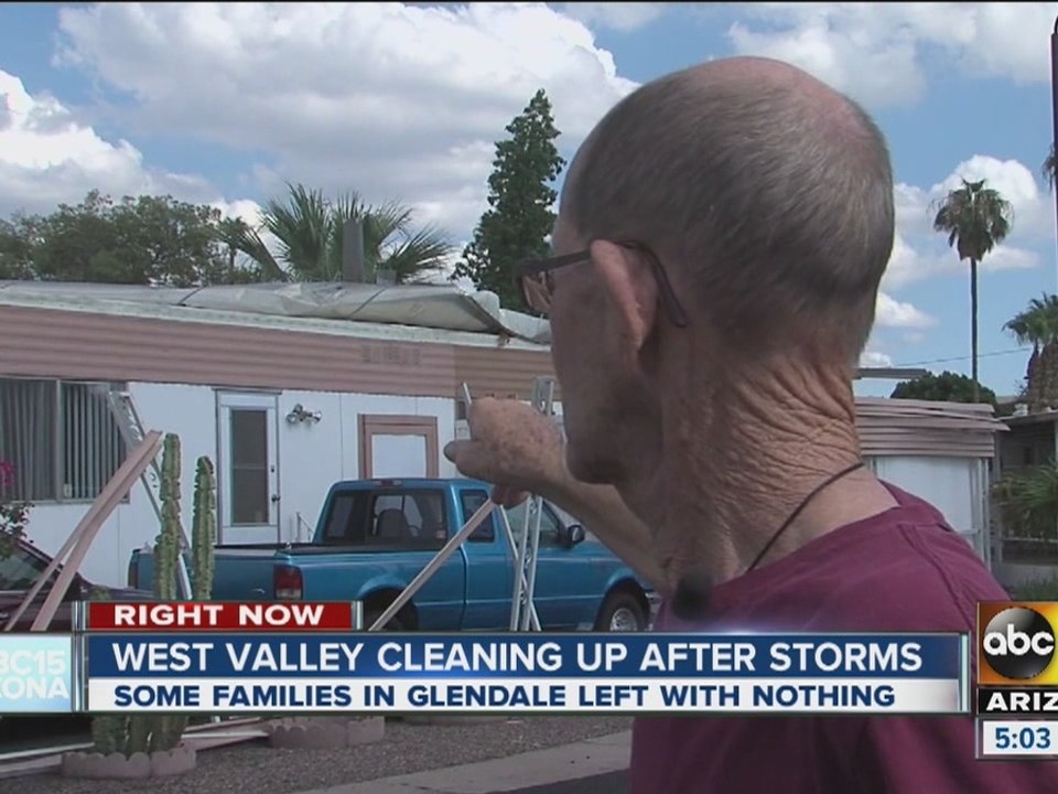 Storms hit west Valley