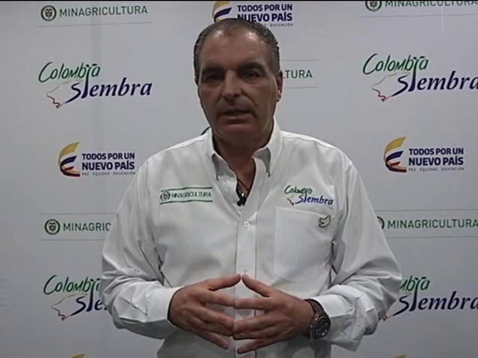 20 de octubre de 2015 Lanzamiento Colombia Siembra, Ministerio de agricultura.