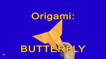 How to make a paper butterfly. Origami tutorials. Educational videos for children