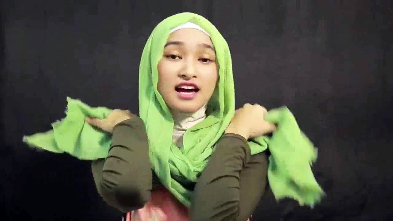 Hijab Tutorial 2 Style Modern Sehari Hari Full Step 2015 -
