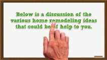 Ideas for home Remodeling