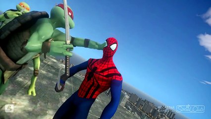 Teenage Mutant Ninja Turtles VS SPIDERMAN Sensational Spider Man