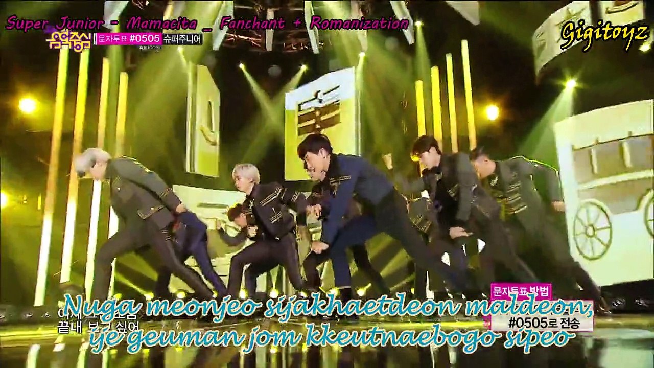 Fanchant + Romanization (color coded lyrics) - Super Junior _ Mamacita