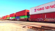 Union Pacific (UP) Trains in East Los Angeles, CA (June 20th, 2015)