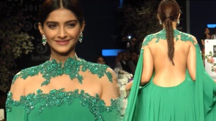 sonam kapoor backless dress
