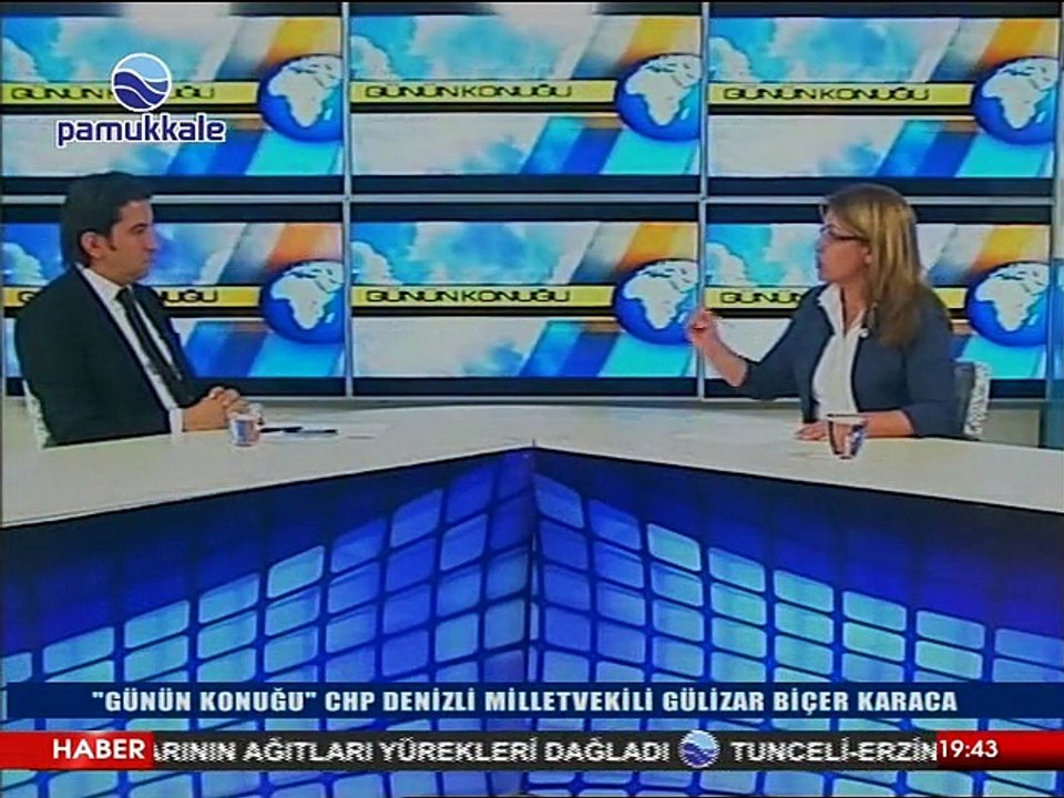19.10.2015 CHP Denizli Milletvekili Gülizar BİÇER KARACA 'Günün Konuğu' programı.