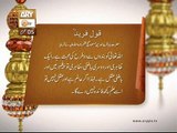 Hazrat Baba Ghulam Fareed Masood Gunj Shakar RA ka Furman e Mubarak