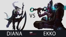 [Highlights] Diana vs Ekko - SKT T1 Faker EUW LOL SoloQ