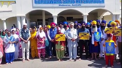 melbourne protest against beadvi of guru granth saib