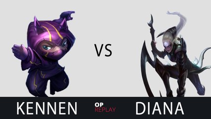 [Highlights] Kennen vs Diana - SKT T1 Faker KR LOL SoloQ