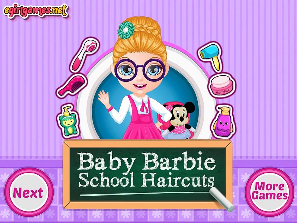 Baby Barbie School Haircuts Top Baby Girls Games 2014 !