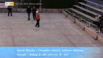 Mène 2, Finale S. Belay contre R. Garcia, Sport Boules, Thuellin 2015