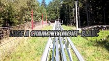 luge dété à Chamonix Mont Blanc 2015 A lessai en Haute Savoie.