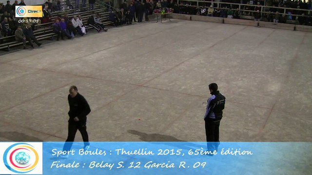 Mène 15, Finale S. Belay contre R. Garcia, Sport Boules, Thuellin 2015