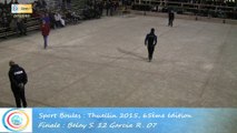 Mène 14, Finale S. Belay contre R. Garcia, Sport Boules, Thuellin 2015